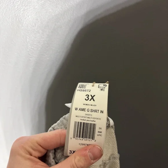 Adidas Grey Multi Sport USA Shorts Womens Size Large In 3X - Picture 6 of 6